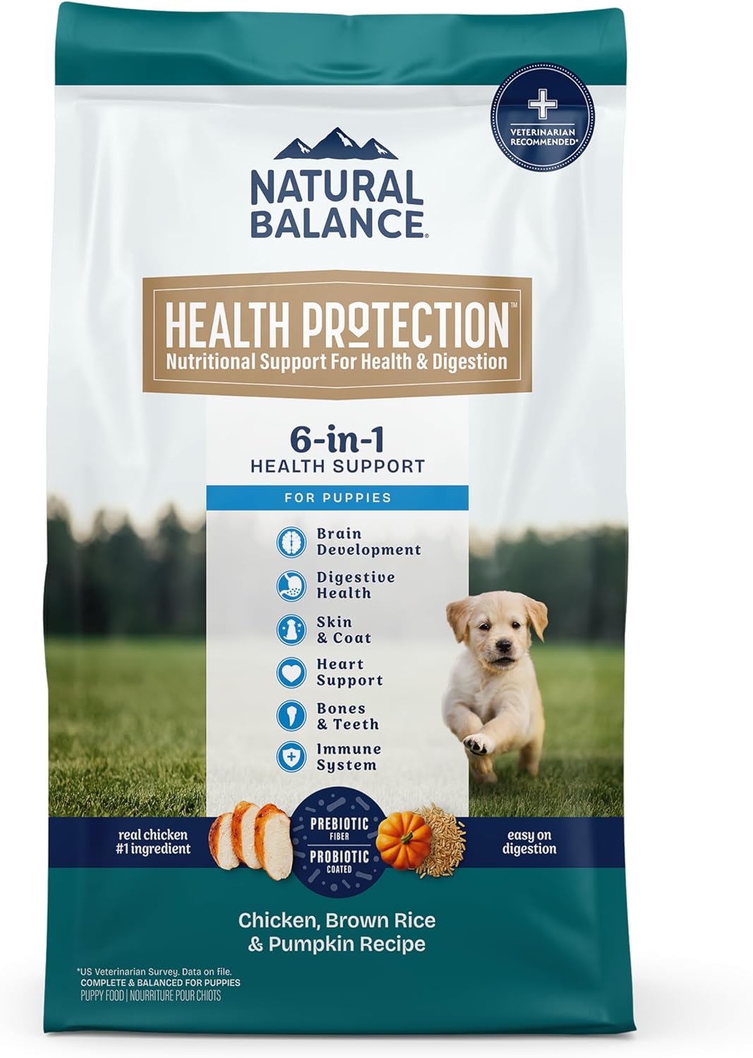 Natural Balance Health Protection, Puppy Dog Food, Chicken, 12 lb