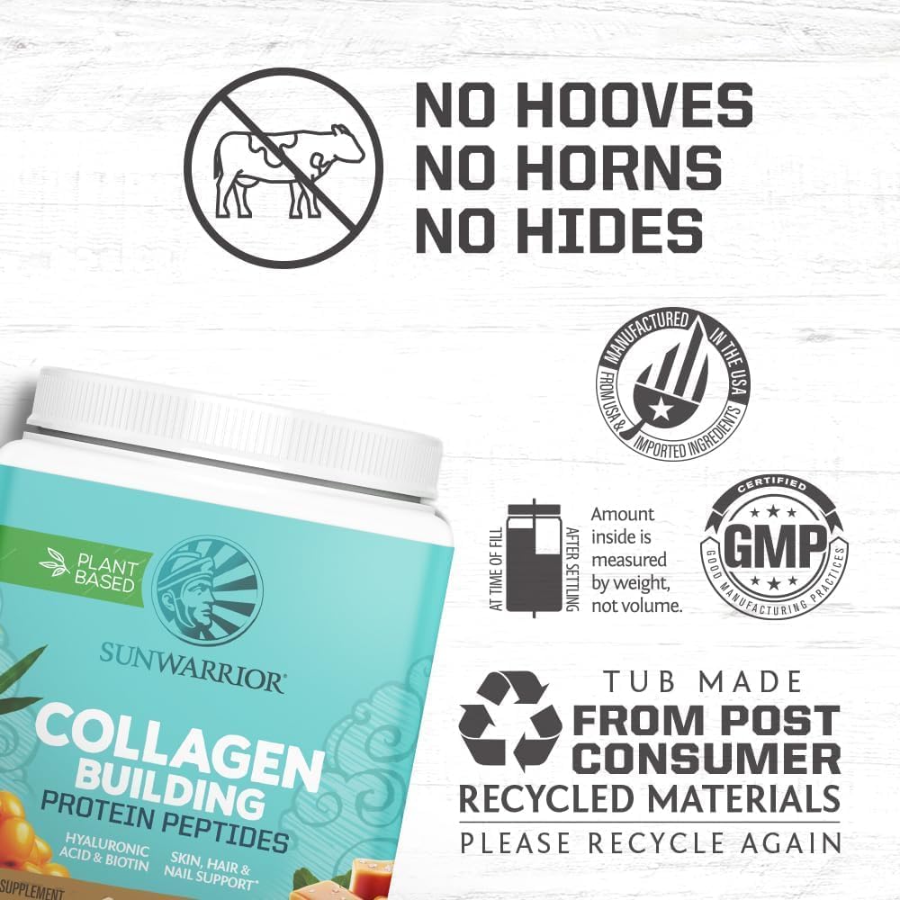 Sunwarrior Vegan Collagen Powder, Salted Caramel, 20 Servings