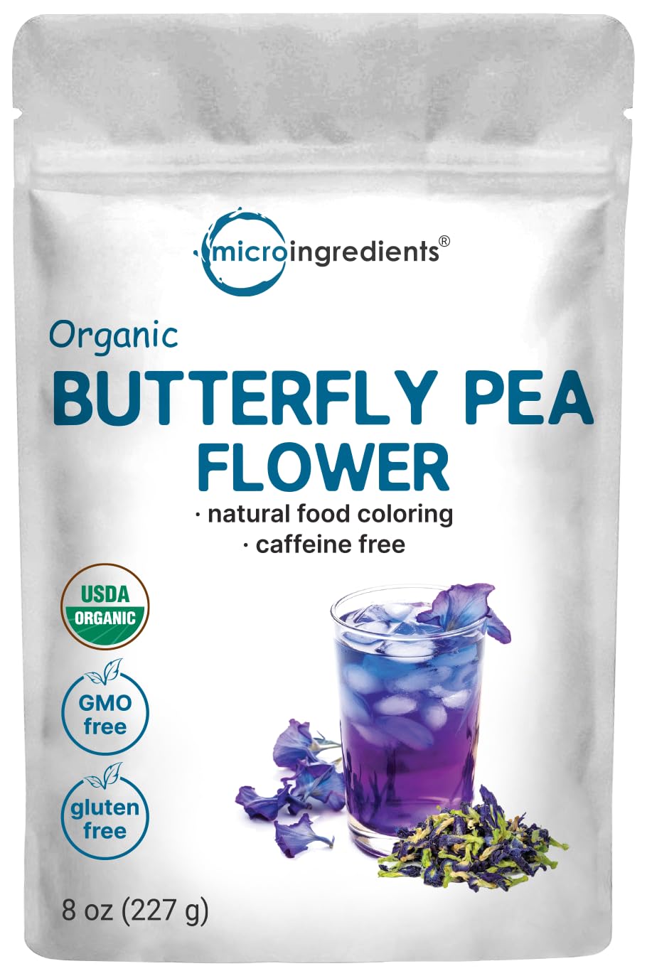 Micro Ingredients Organic Butterfly Pea Flower Tea