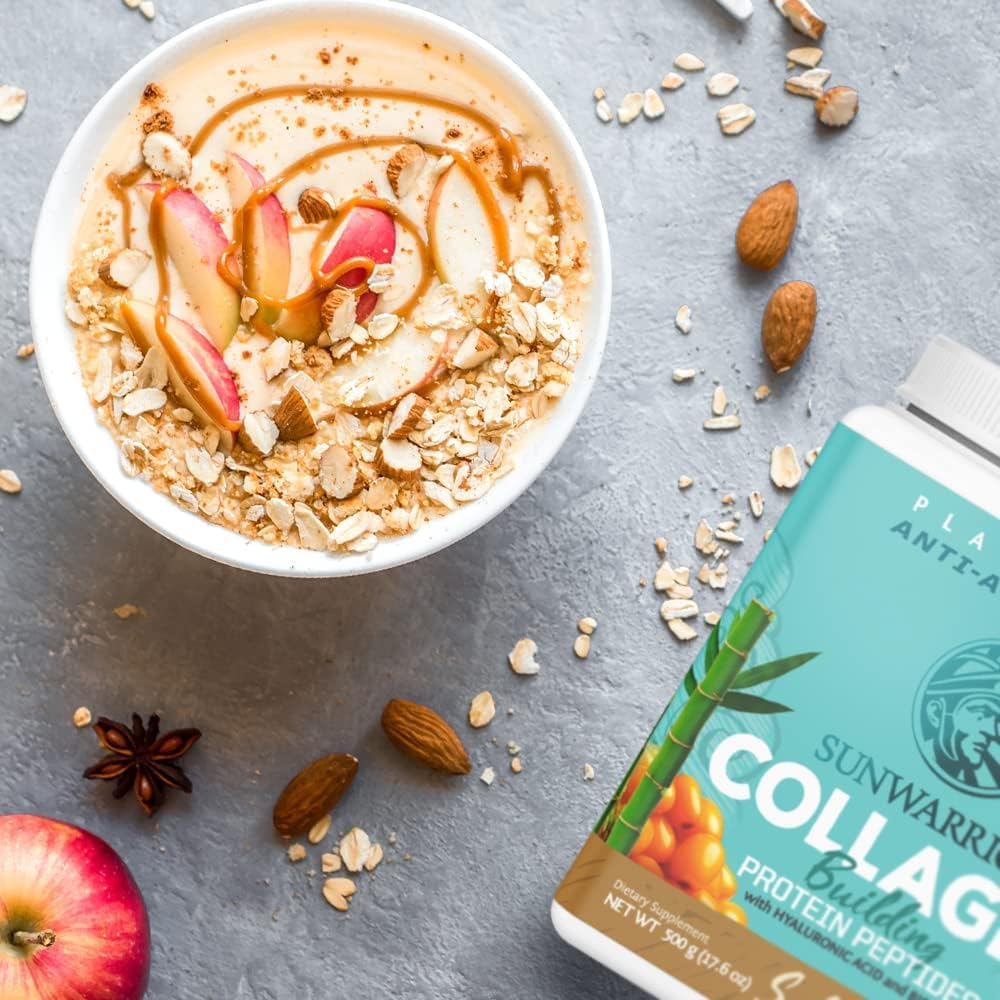 Sunwarrior Vegan Collagen Powder, Salted Caramel, 20 Servings