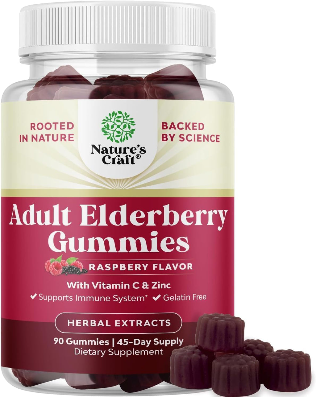 Natures Craft Elderberry and Zinc Gummies
