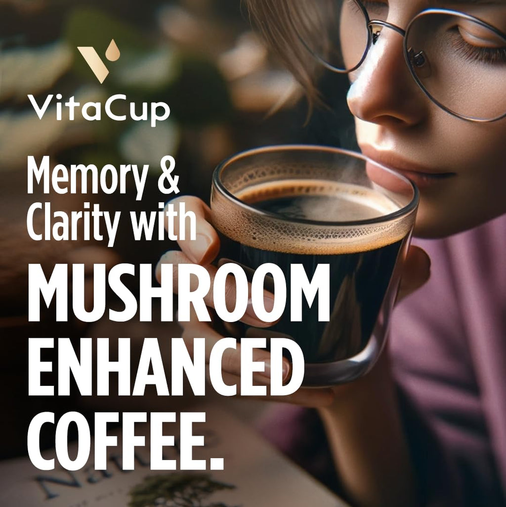 VitaCup Mushroom Coffee Grounds with Lions Mane