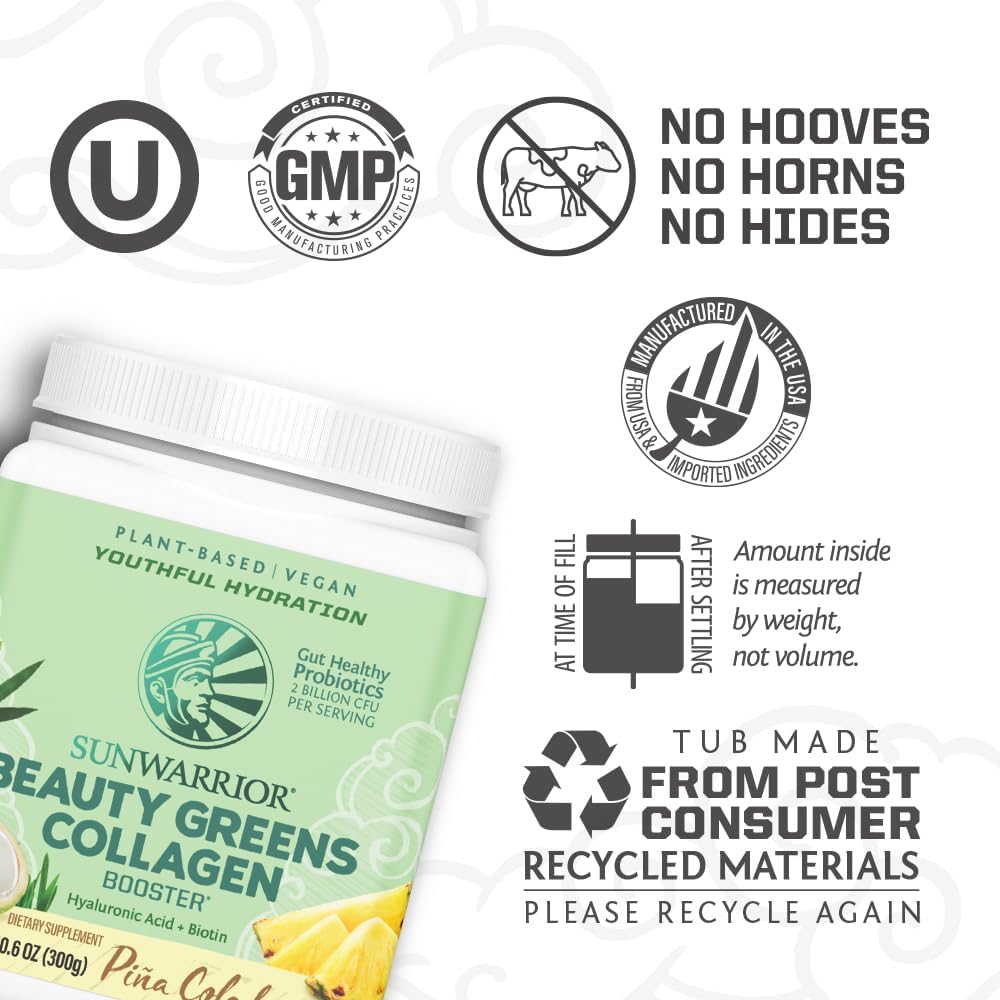 Sunwarrior Vegan Beauty Greens Drink Plant-Based