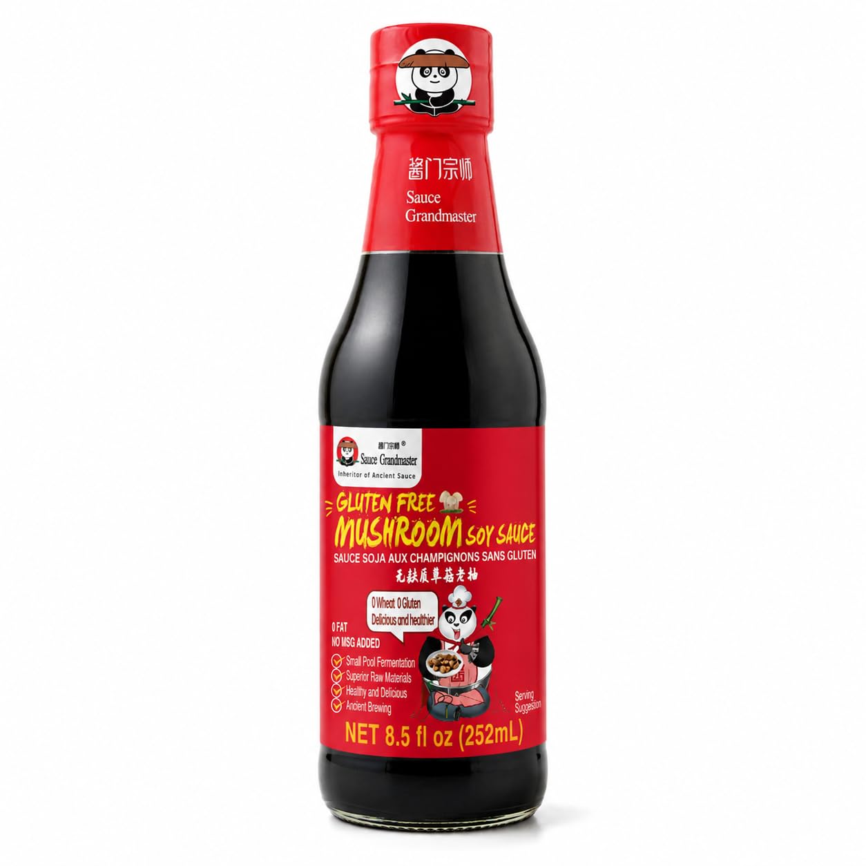 Sauce Grandmaster Gluten Free Mushroom Dark Soy Sauce