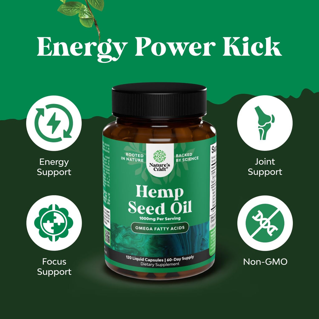 Natures Craft High Absorption Hemp Oil Capsules