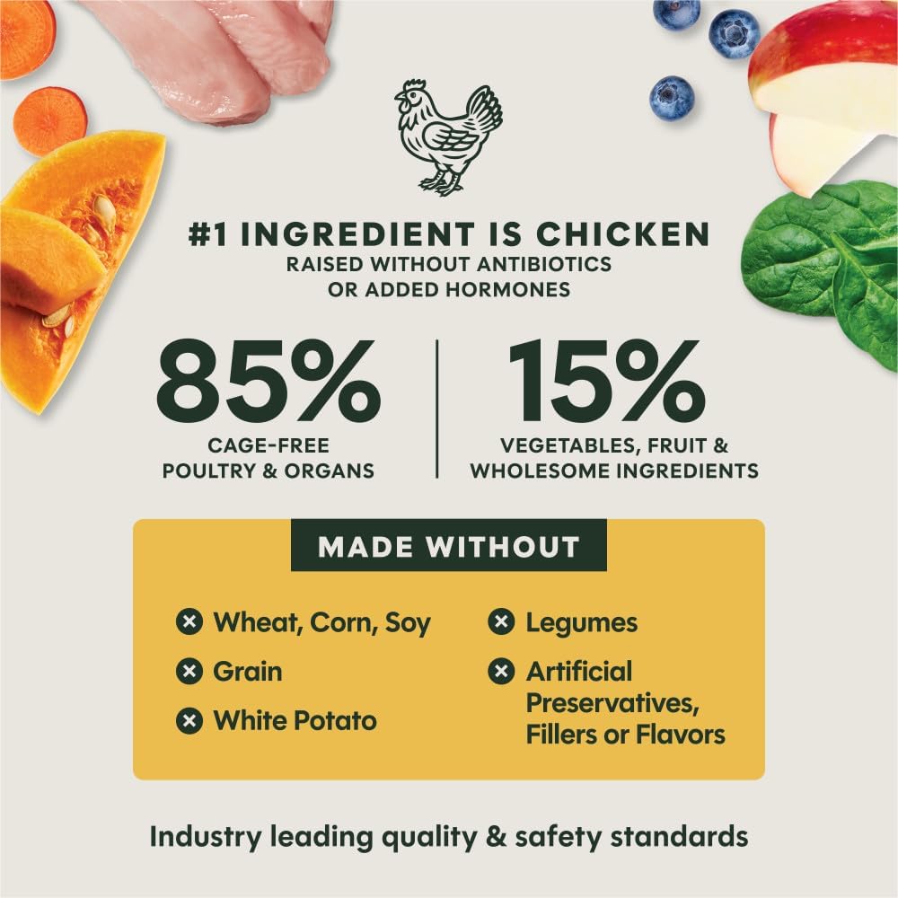 Instinct Freeze Dried Meals, Natural Dog Food, Cage-Free Chicken, 25 oz Bag