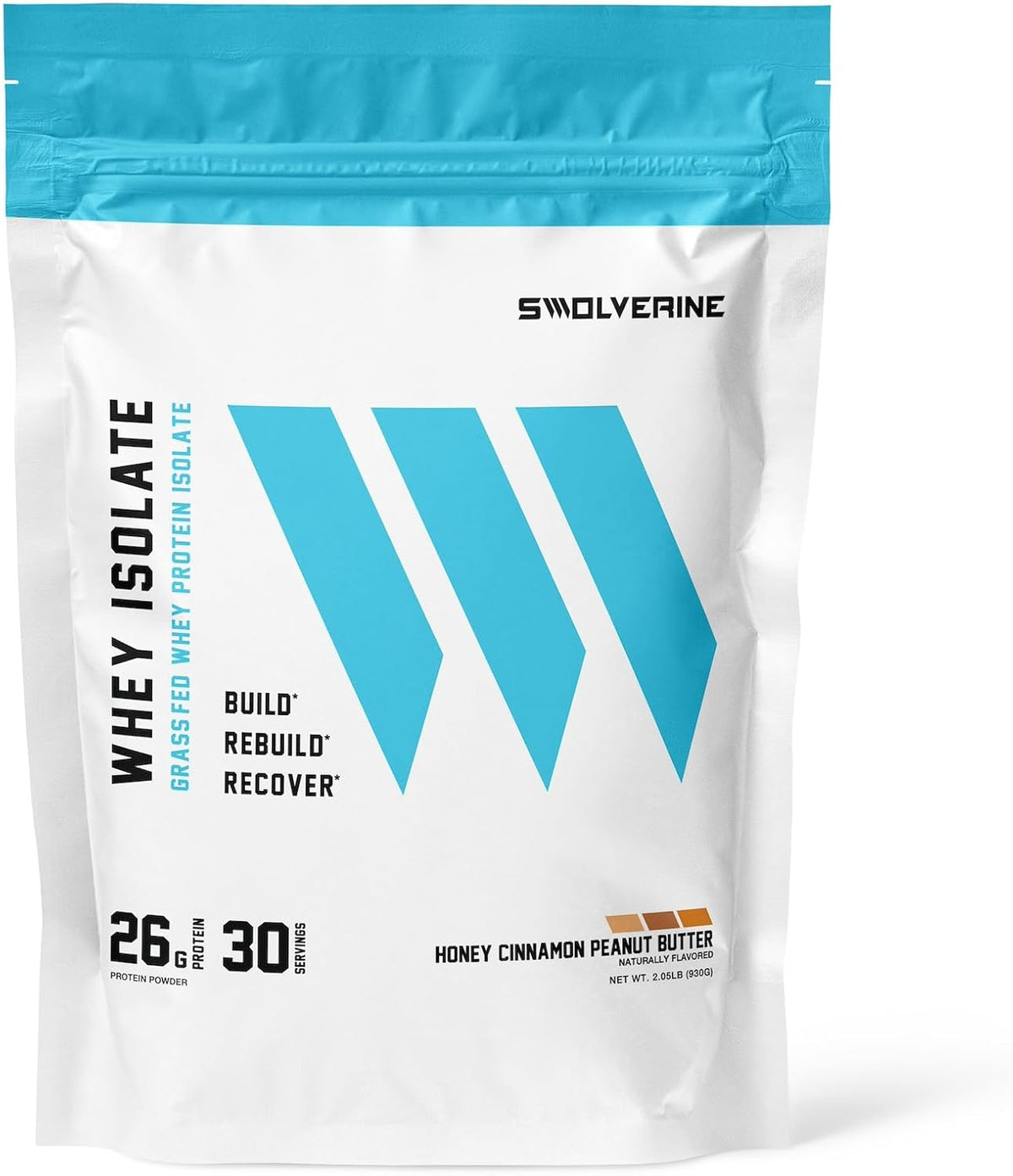 Swolverine Whey Protein Isolate | 26g Protein, Honey Cinnamon Peanut Butter