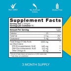Qunol Ultra Omega-3 Fish Oil Mini Softgels, 1000mg EPA + DHA, 180ct