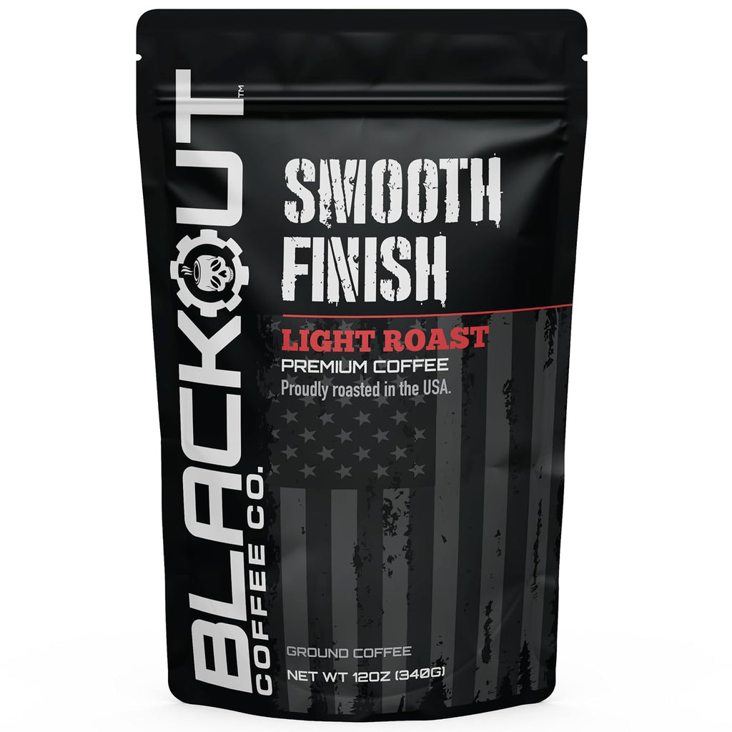 Blackout Coffee Smooth Finish Ground Coffee – Light Roast