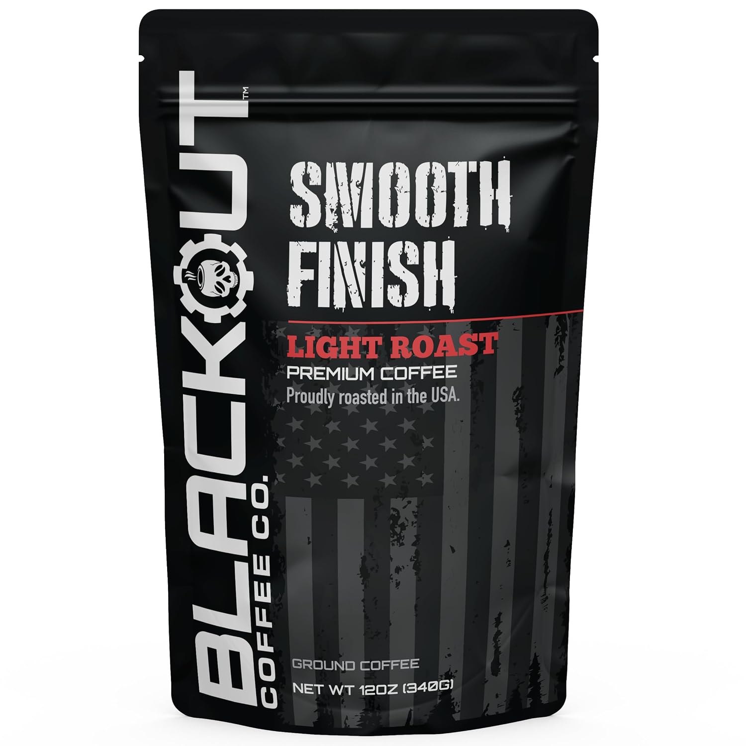 Blackout Coffee Smooth Finish Ground Coffee – Light Roast