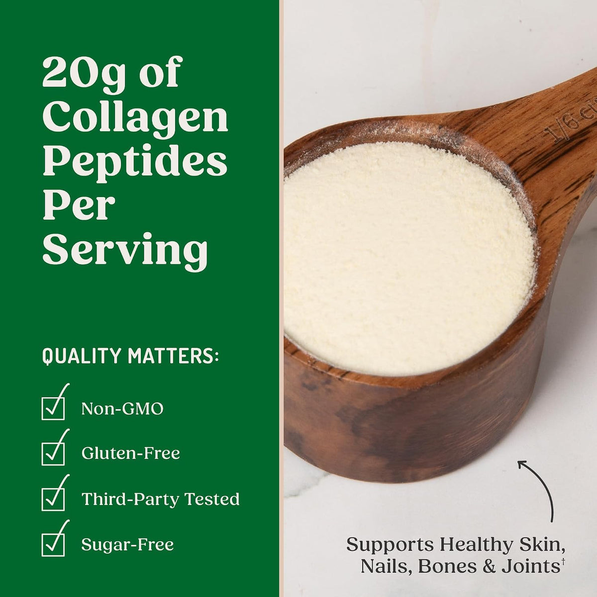Bulletproof Unflavored Collagen Peptides Protein Powder, 17.6 oz