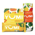 Yumi Organic Toddler Snacks Bars - Mango & Kale & YUMI Rice-Free Baby Puffs - Apple & Broccoli