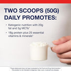 Metagenics Ketogenic Shake - Keto Protein Powder - Vanilla - Low Carb, Sugar-Free, Gluten-Free