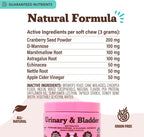 Natural Dog Company Urinary & Bladder Supplement for Dogs – 90 Soft Chews
