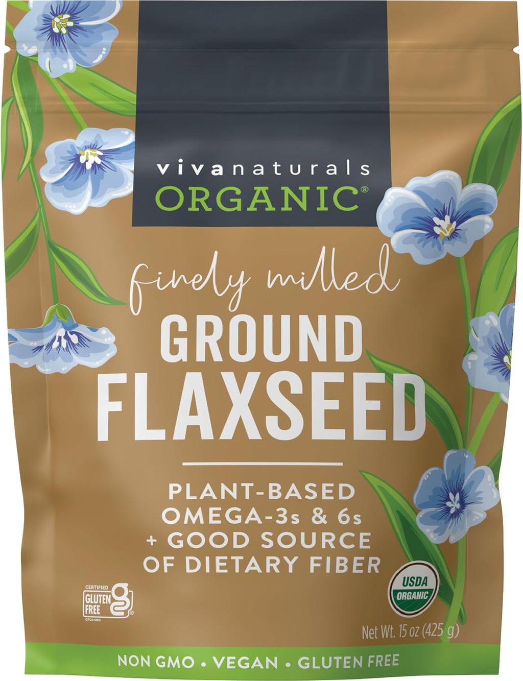 Viva Naturals Organic Ground Flaxseed
