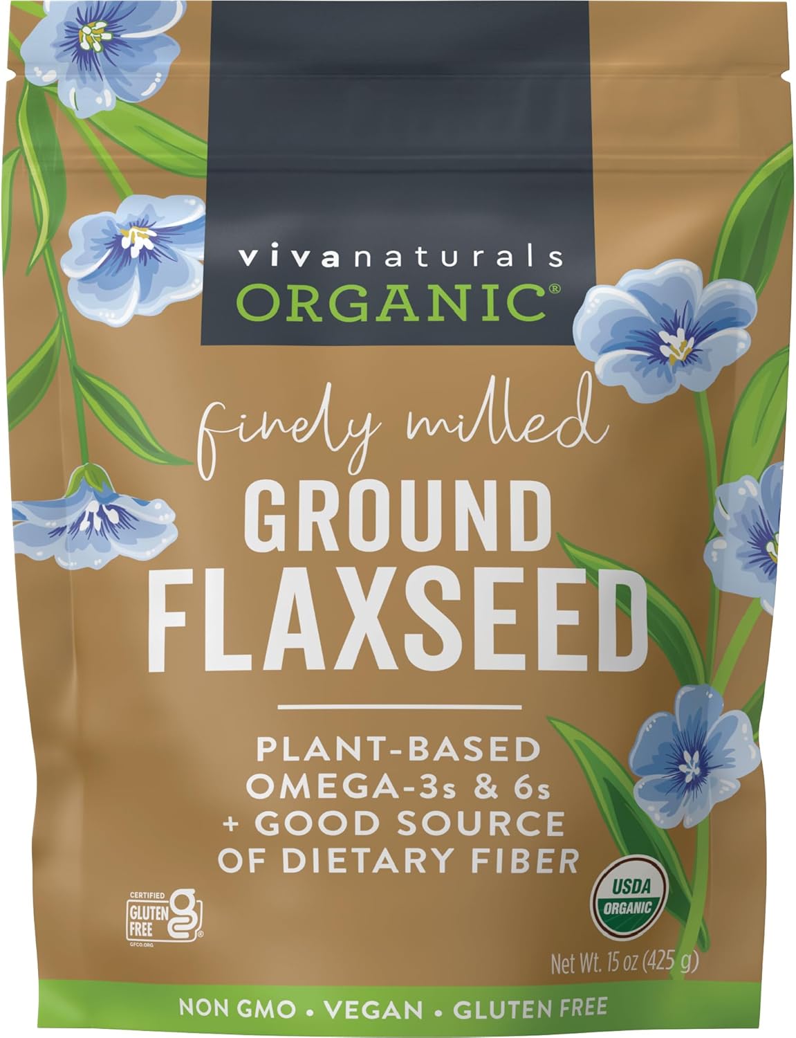 Viva Naturals Organic Ground Flaxseed