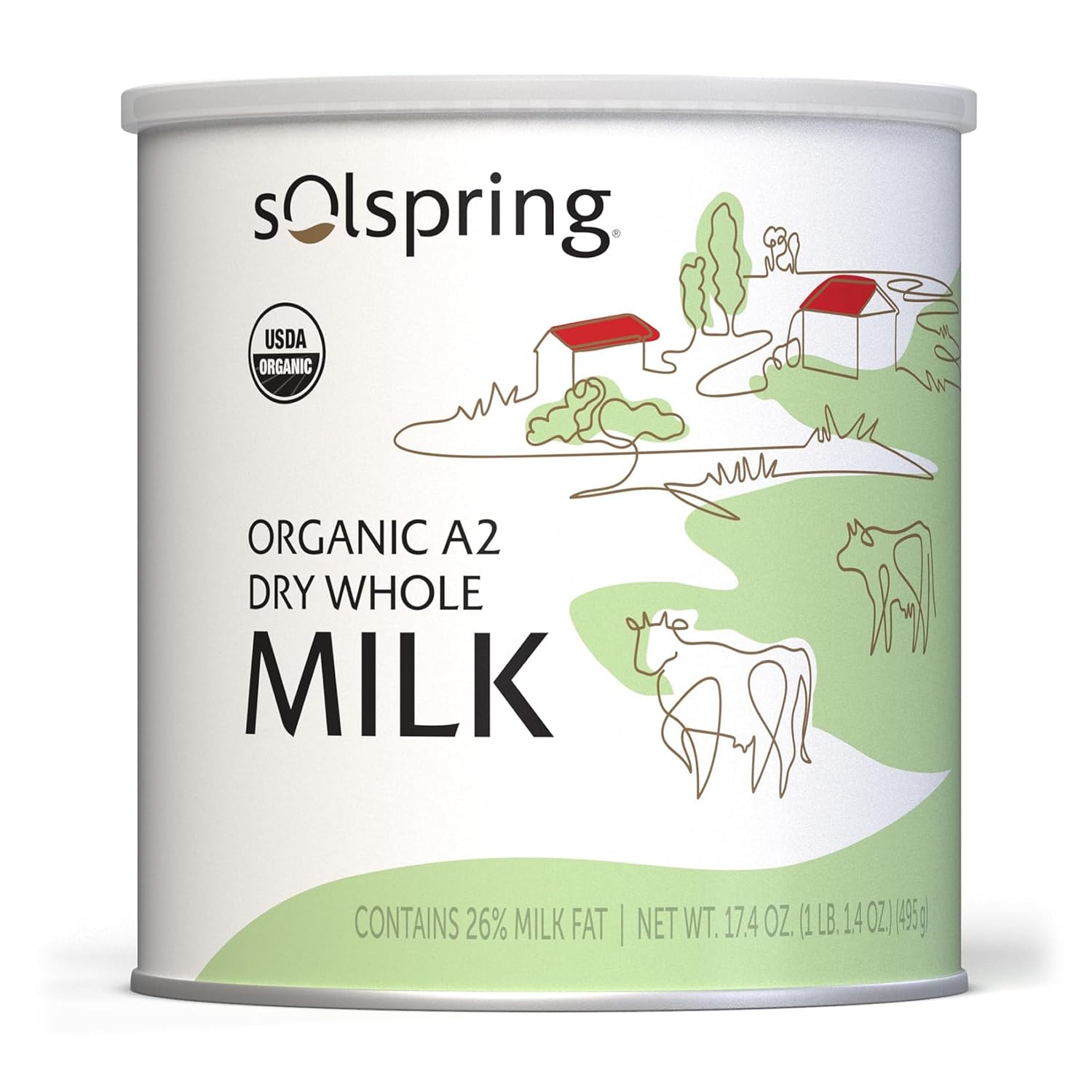 Dr. Mercola Solspring Organic A2 Dry Whole Milk