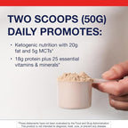 Metagenics Ketogenic Shake - Keto Protein Powder Choc - Low Carb, Sugar-Free, Gluten-Free