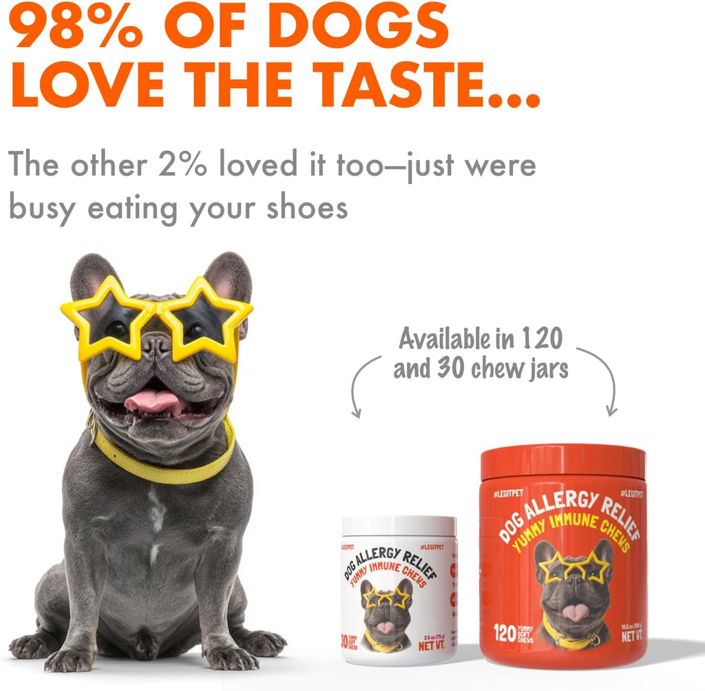 Legipet Allergy Relief Chews for Dogs & Immune & Digestive Supplement