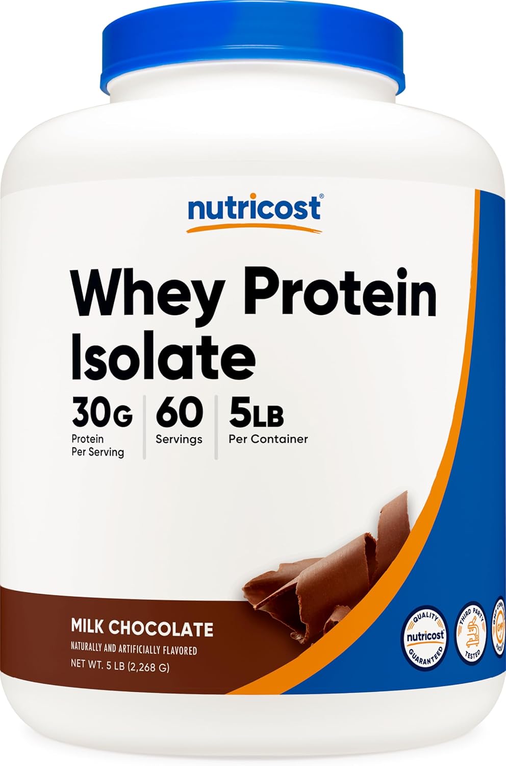 Nutricost Whey Protein Isolate (Milk Chocolate) 5Lbs