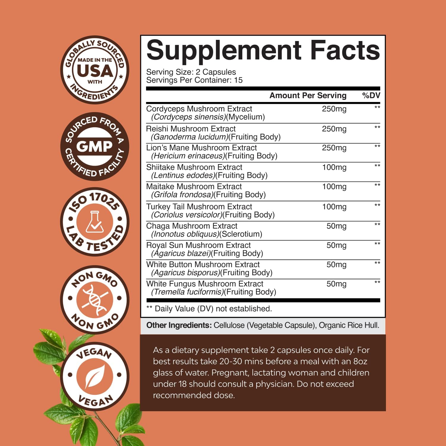 Natures Craft Advanced Mushroom Complex Capsules