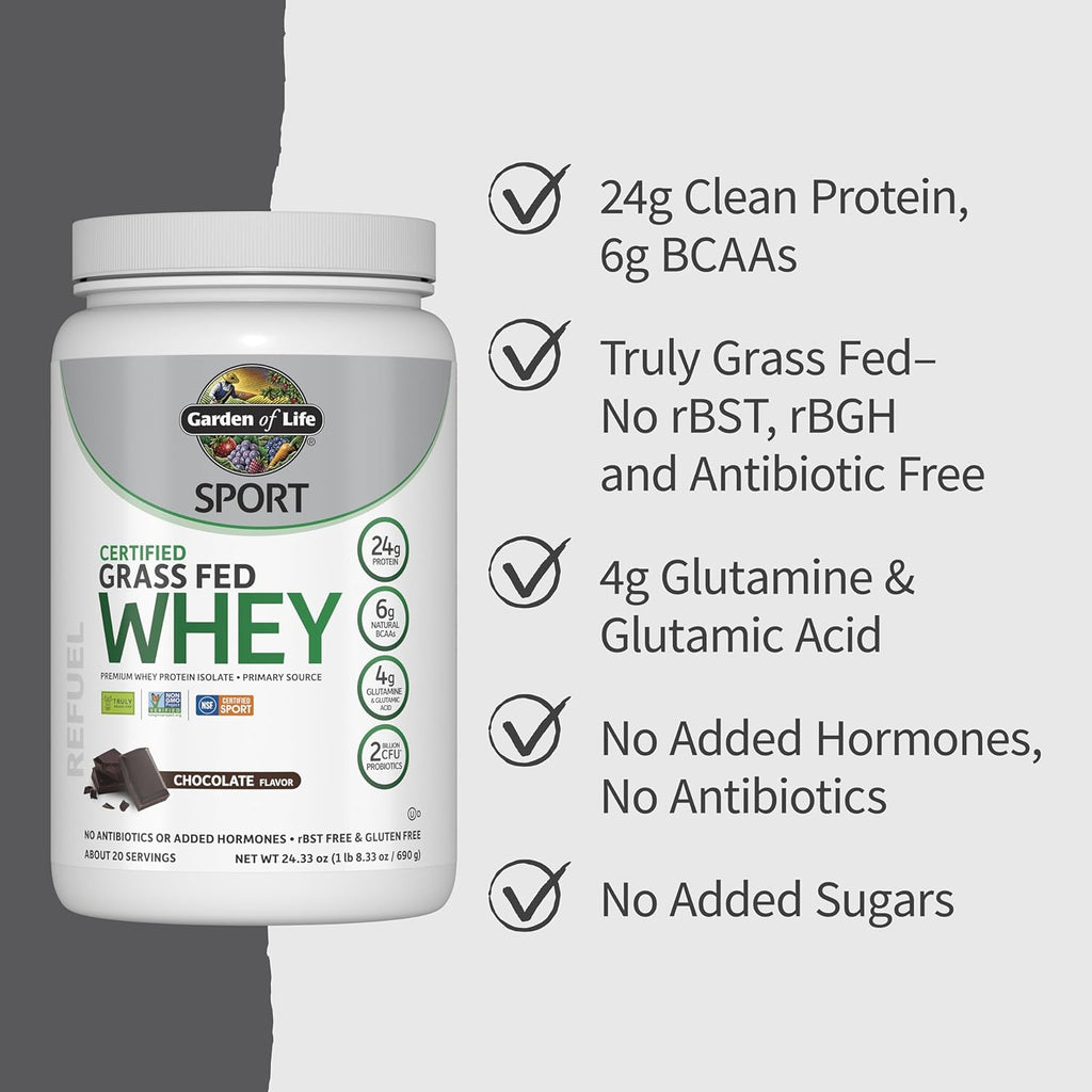 Garden of Life SPORT Whey Protein Powder Chocolate