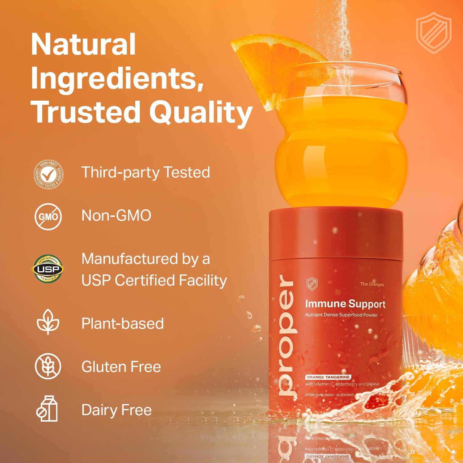 Proper- The Oranges Nutrient-Dense Superfood Powder for Immune Support & Gut Health