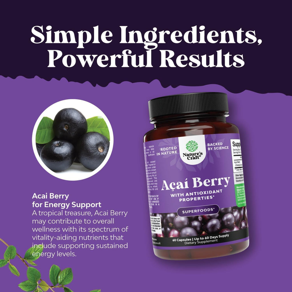 Natures Craft Acai Berry Supplement