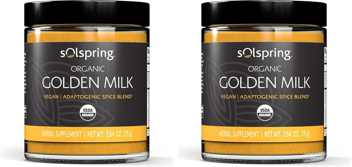 Dr. Mercola Solspring Golden Milk - Adaptogenic Support Pack of 2