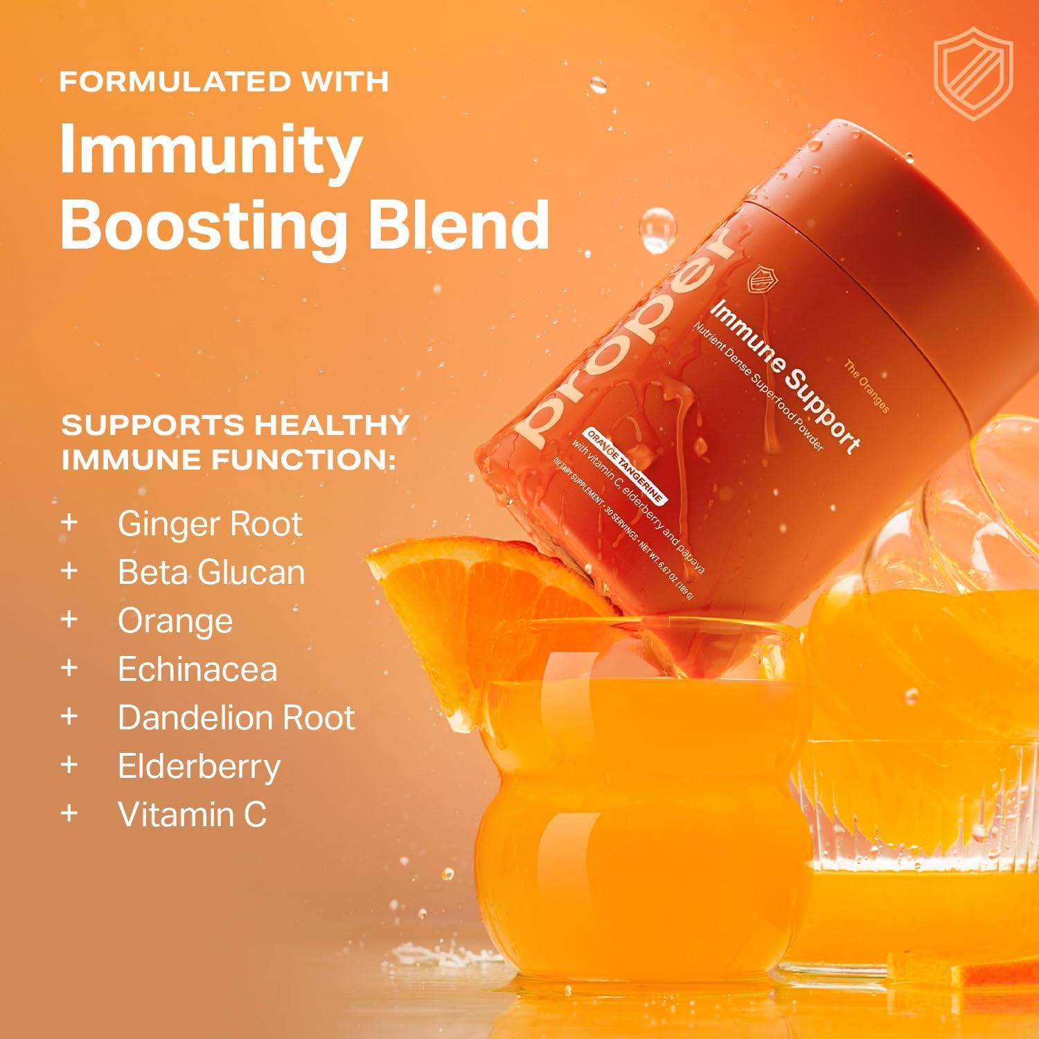 Proper- The Oranges Nutrient-Dense Superfood Powder for Immune Support & Gut Health