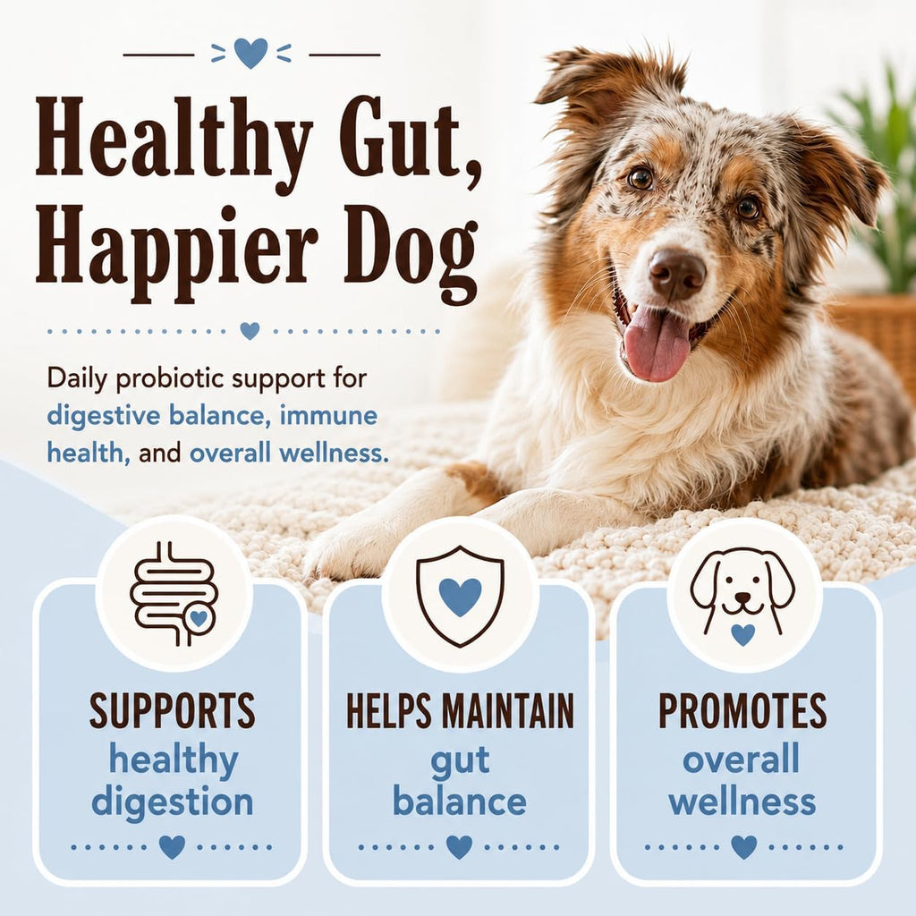 Natural Dog Company Dog Probiotic Chews, 45 Ct - 6 Weeks Supply