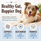 Natural Dog Company Dog Probiotic Chews, 45 Ct - 6 Weeks Supply