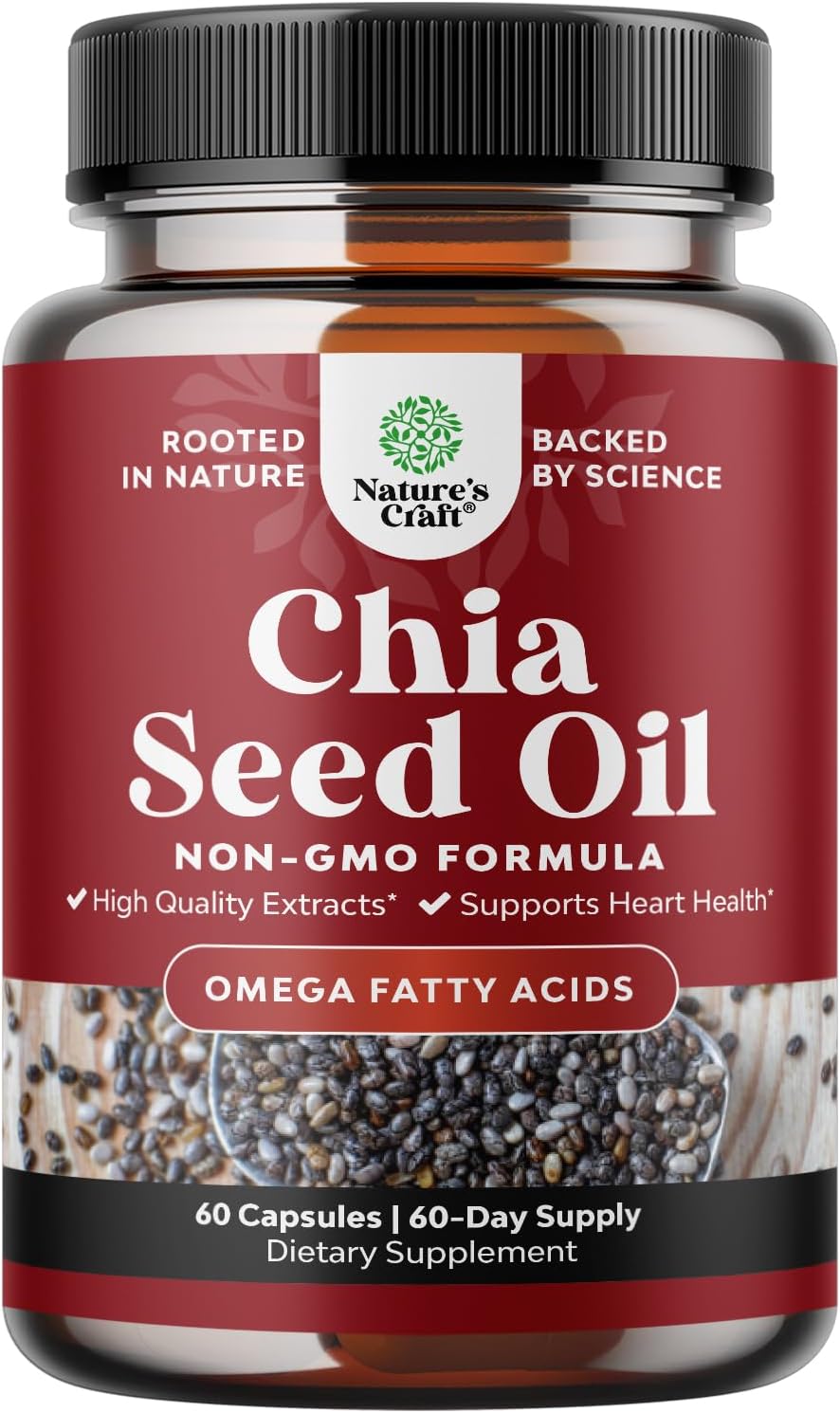 Natures Craft Chia Seed Oil Extract Capsules