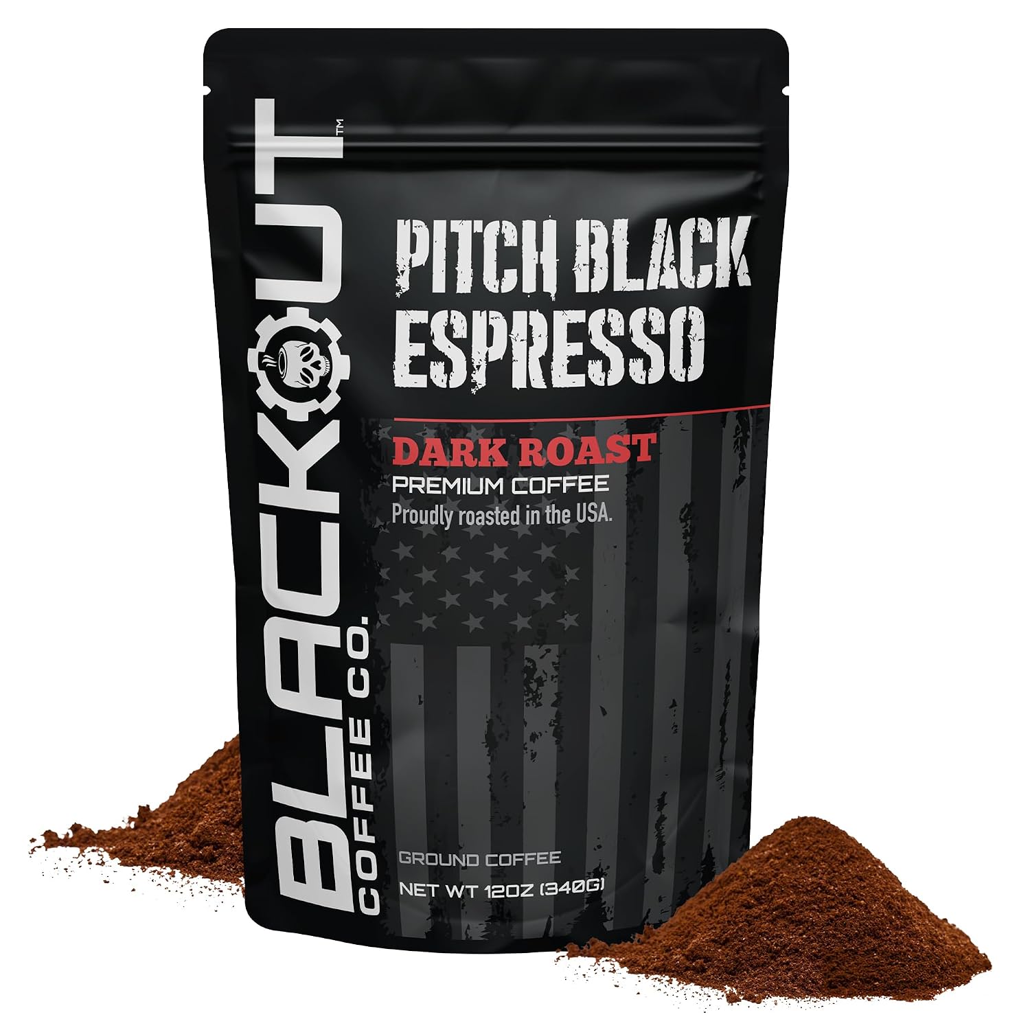 Blackout Coffee Pitch Black Espresso Ground Coffee – Extra Dark Roast
