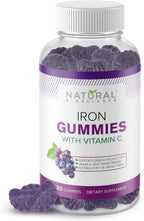 Natural Bioscience Iron Gummies with Vitamin C for Adults & Kids
