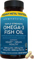 Viva Naturals Omega-3 Fish Oil, Triple Strength, 2500 mg, 30 Softgels