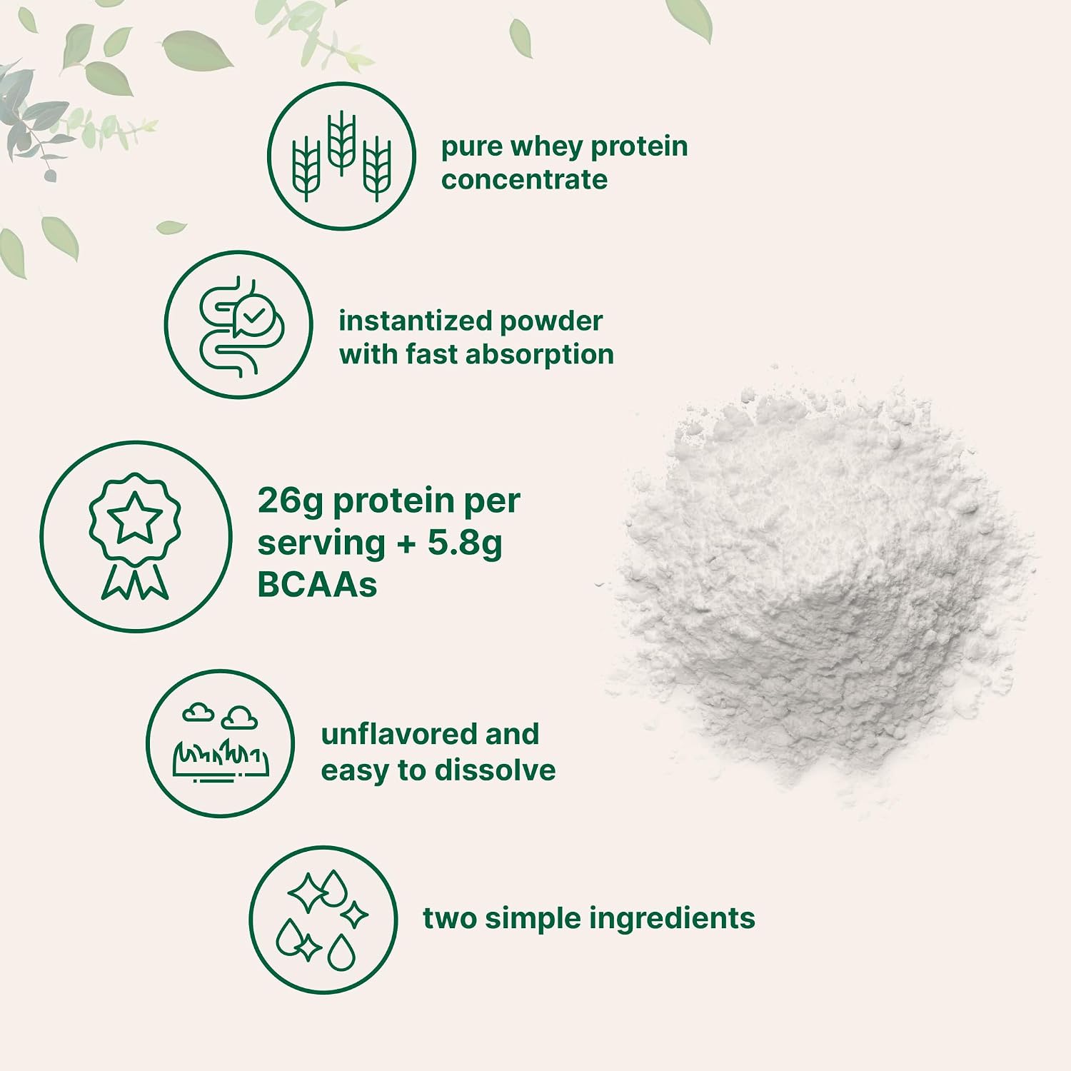 Micro Ingredients Unflavored Whey Protein Powder