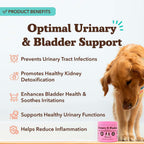 Natural Dog Company Urinary & Bladder Supplement for Dogs – 90 Soft Chews