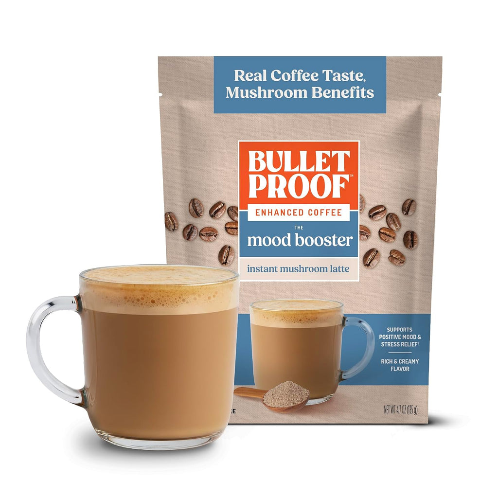 Bulletproof Mood Booster Latte Instant Mushroom Coffee 4.7oz