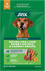 Jinx Grain Free Dry Dog Food - Real Lamb, Sweet Potato & Carrot, 4lb pk of 1