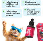 Legipet Liquid Iron Supplement for Cats & Dogs B12 + B-Complex + Probiotics Liquid