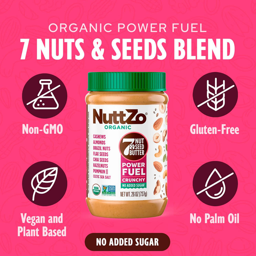 NuttZo Organic Power Fuel 7 Nuts and Seeds Butter