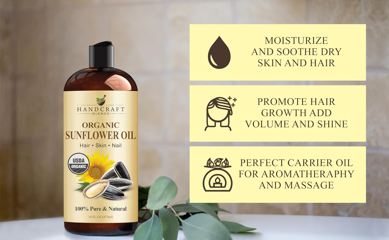 Handcraft Blends USDA Organic Sunflower Oil