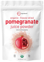 Organic Pomegranate Juice Powder - 100% Natural Fruit Powder - Freeze Dried & Cold Pressed