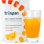 TruSpan Daily Longevity Complex Creatine Powder, with Essential Amino Acids