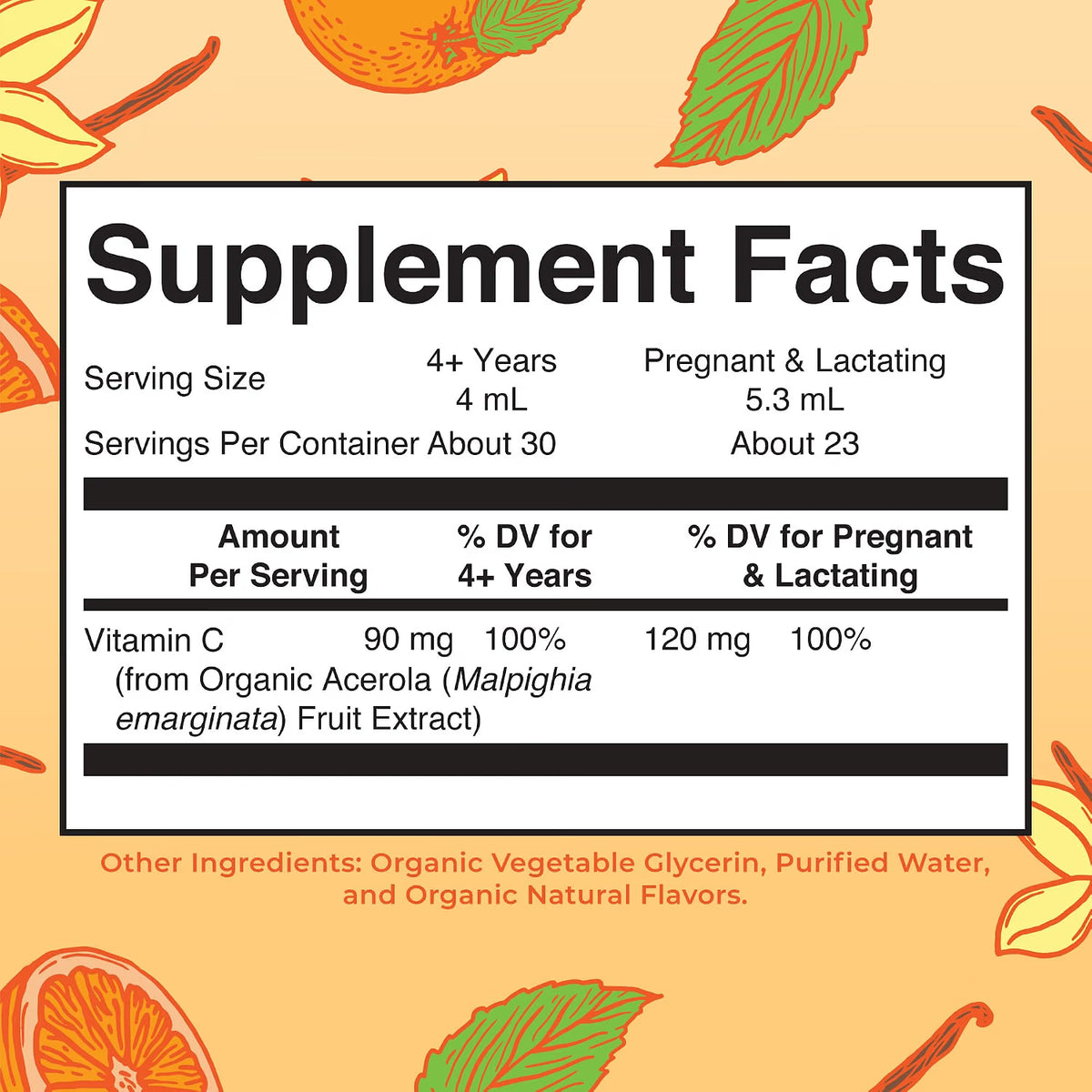 MARY RUTH'S Organic Vitamin C Supplement | Liquid Vitamin C Liquid Drops for Adults & Kids