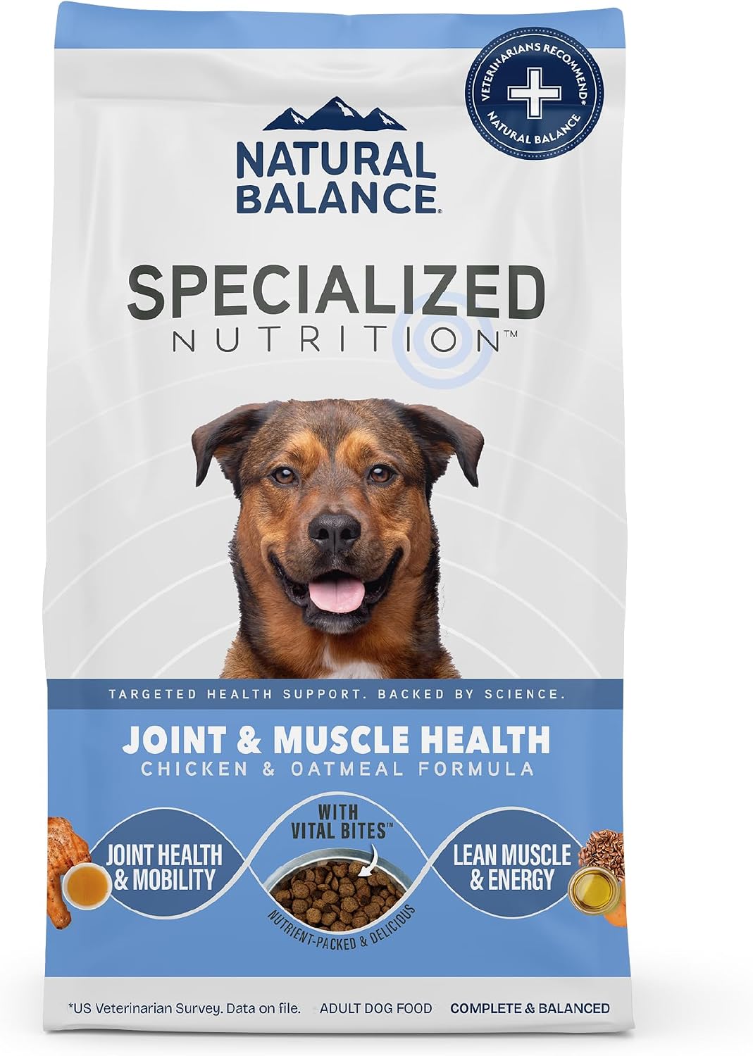 Natural Balance Specialized Nutrition Dog Food, Chicken & Oatmeal, 22 lb Pk of 1