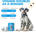Legipet Dog Vitamins - 120 Multivitamins Chews w/Glucosamine Chondroitin, Probiotics