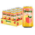 Bloom Pop Prebiotic Soda, Gut Health Support, Peach Pineapple, 12 Pack