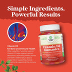 Natures Craft Vitamin D3 Gummies for Daily Wellness 60 Count